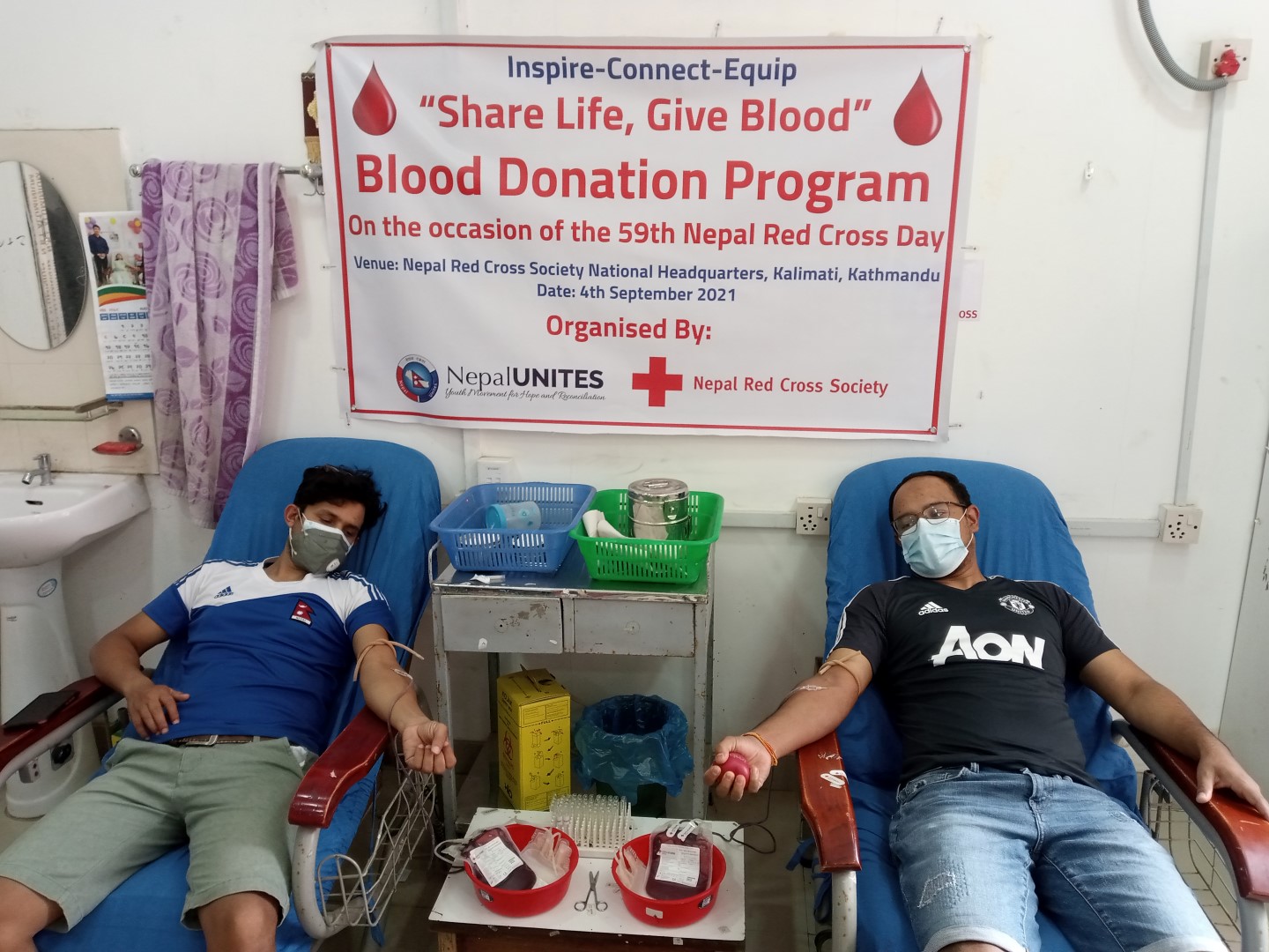 Blood Donation Program Organized Jointly by NU & NRCS