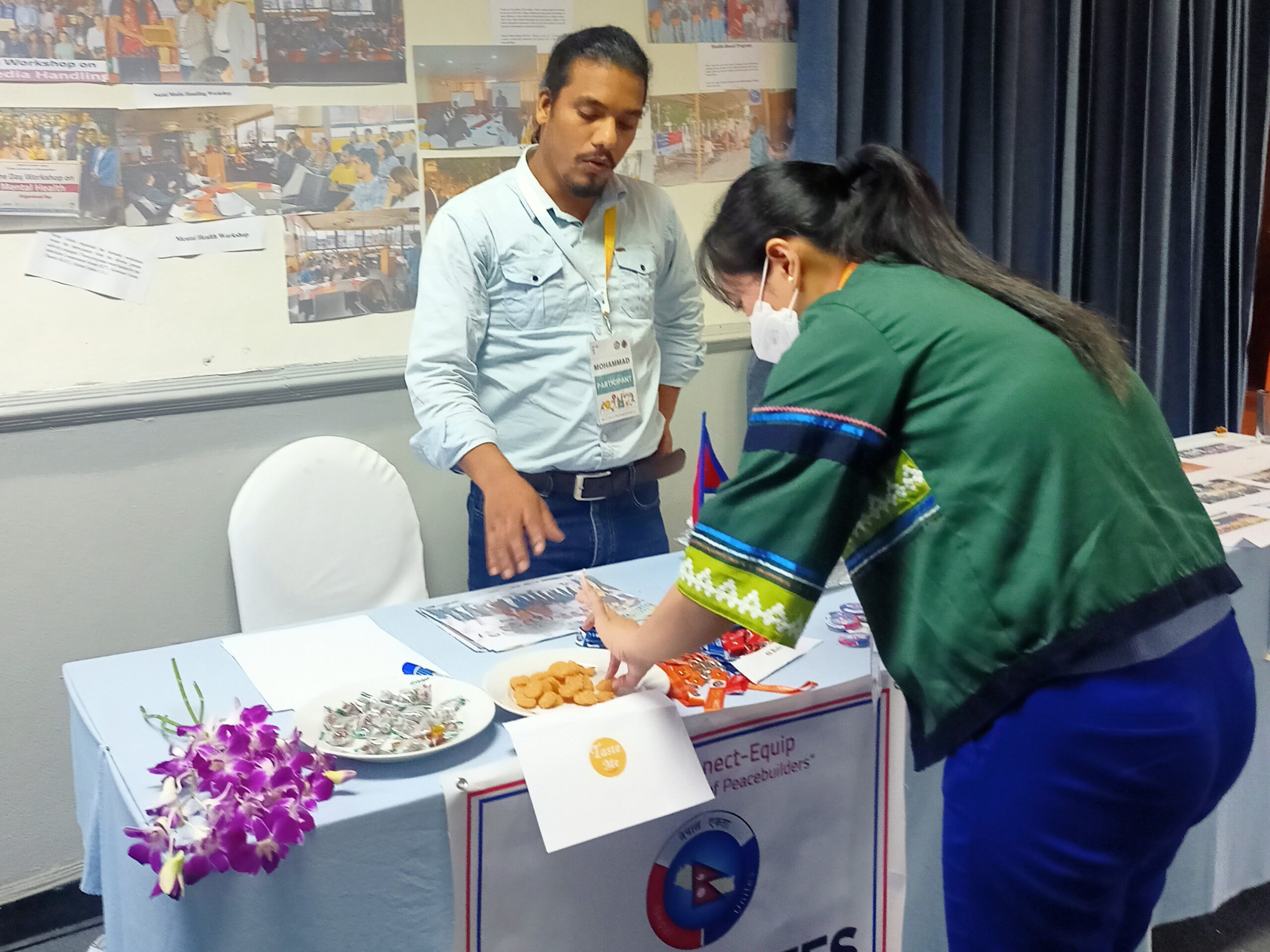 NU booth in the Peace Conference Chiang Mai, Thailand