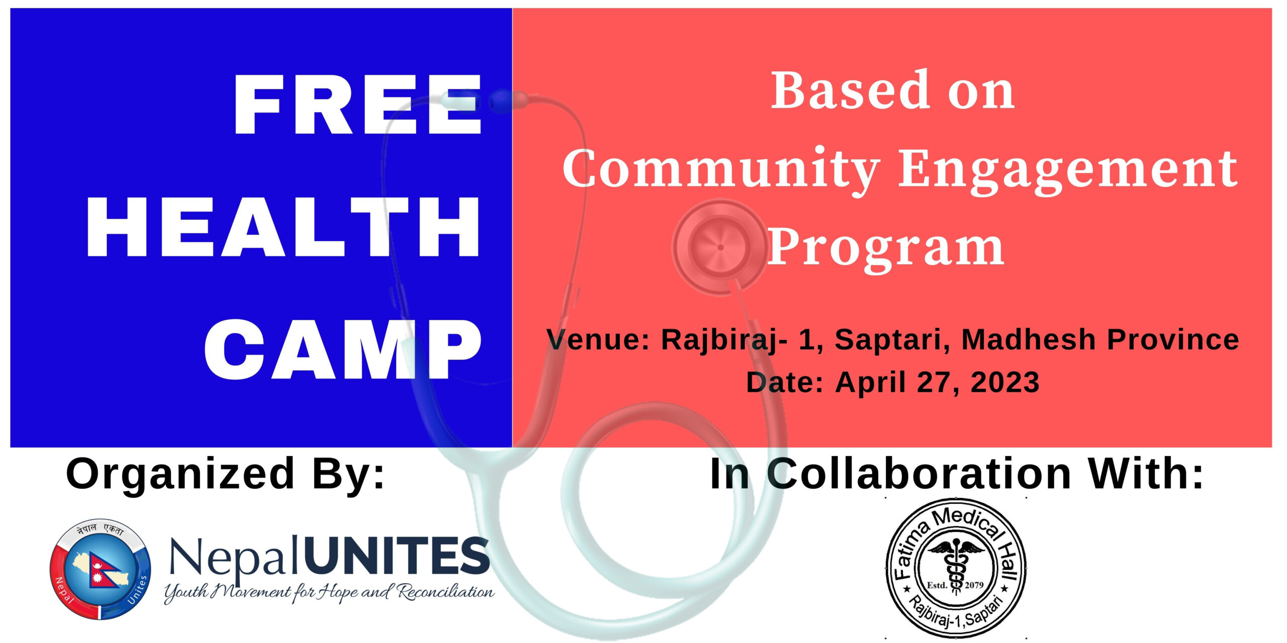 A One-Day Free Health Camp Conducted
